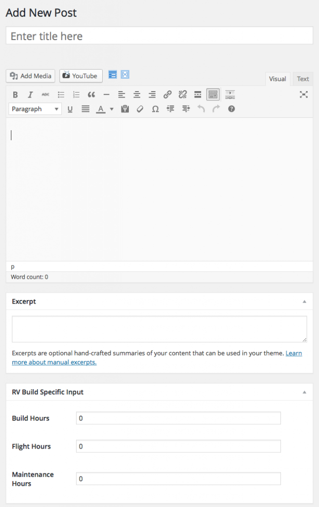 Wordpress posting