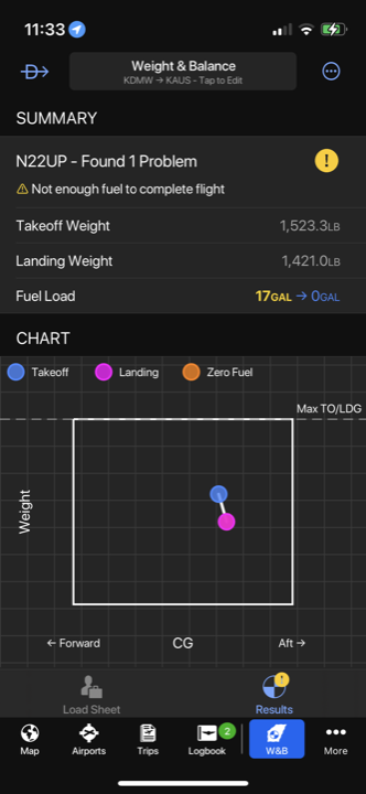 RV-8 stall testing notes for July 22 at 11:33