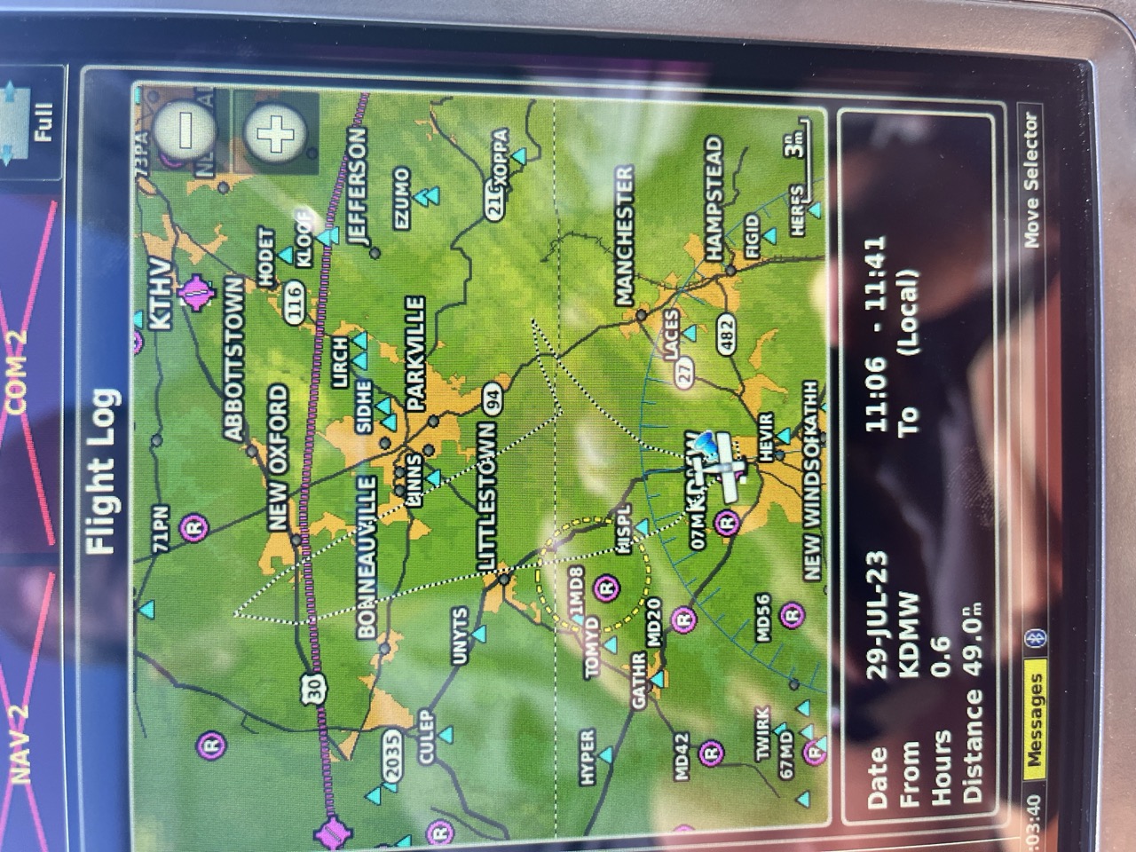 Another image from the July 29 to 30 climb-test period for N22UP.