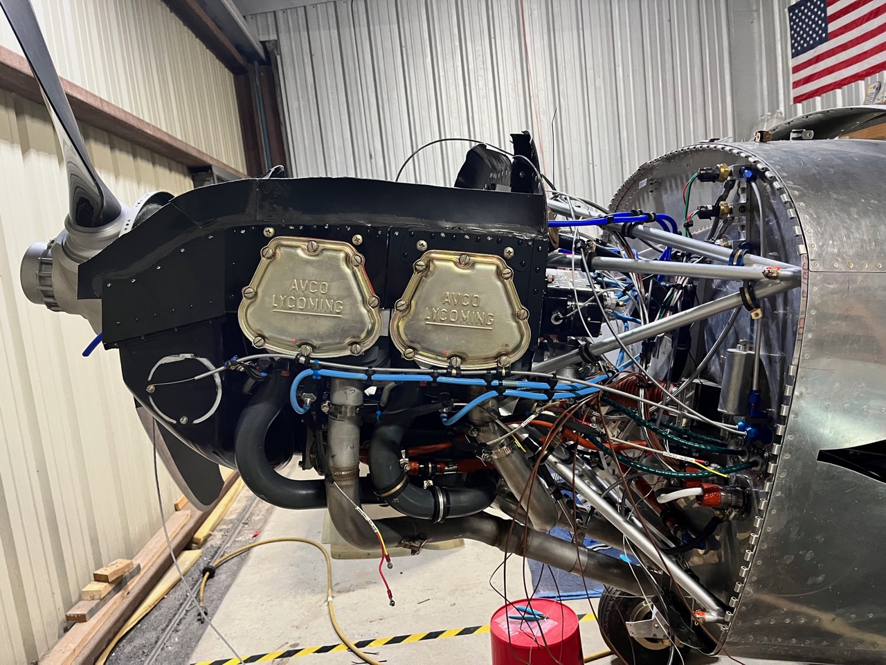 RV-8 engine and firewall-forward systems during maintenance