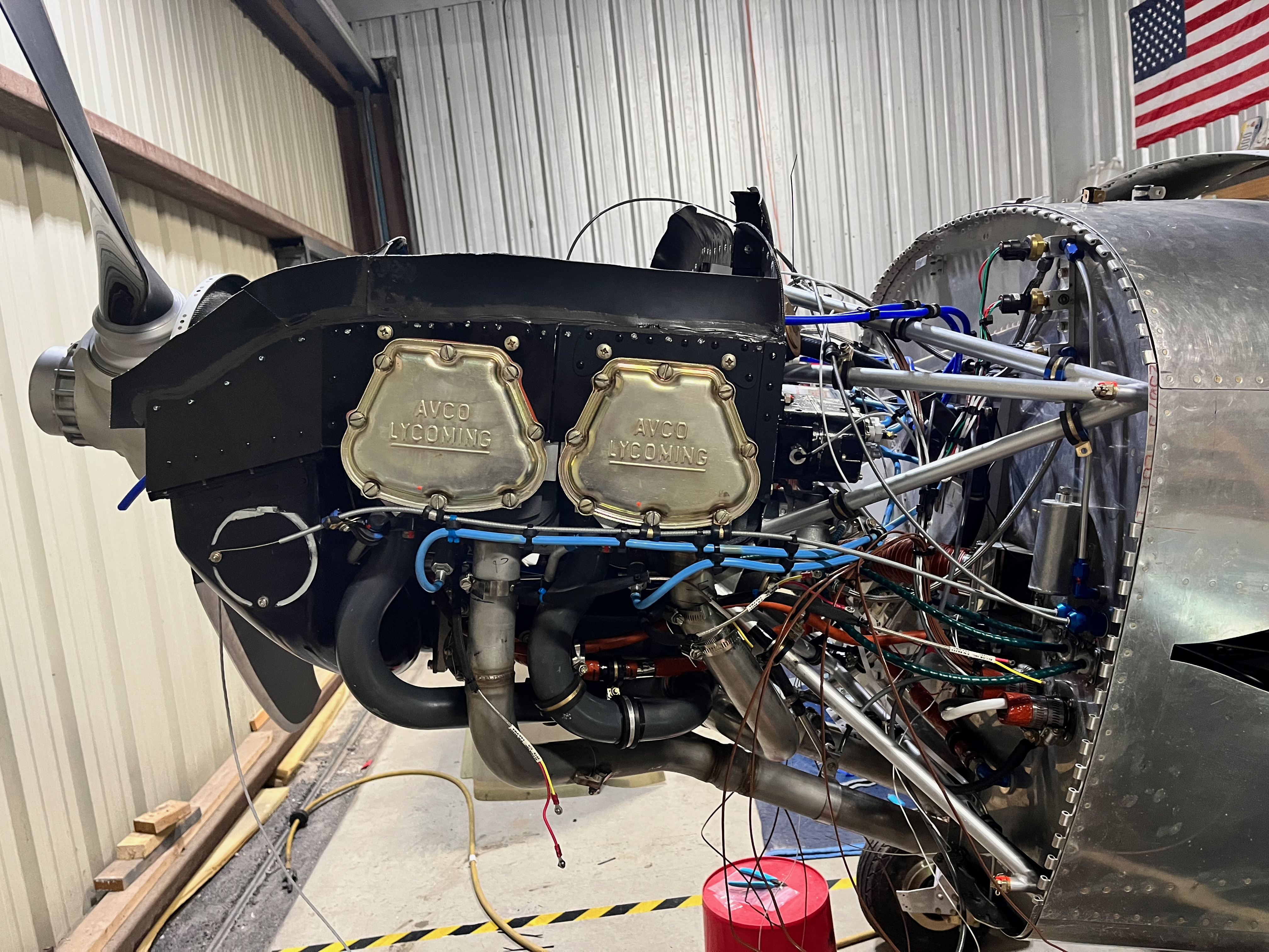 RV-8 engine and firewall-forward systems during maintenance